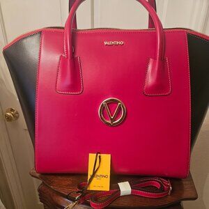 Valentino Red and Black Purse